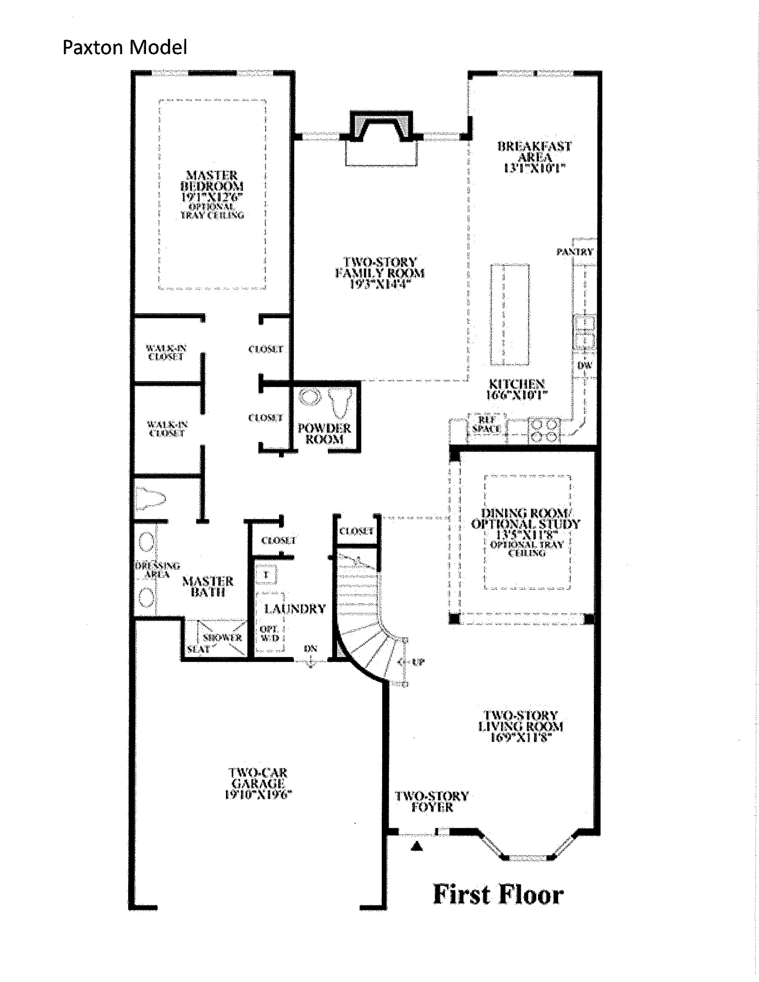 Paxson Model 1st Floor