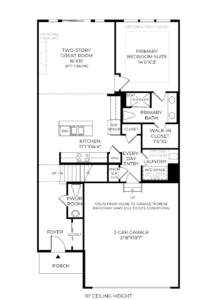 Cassidy floor plan 1st floor - regency at Willowcrest