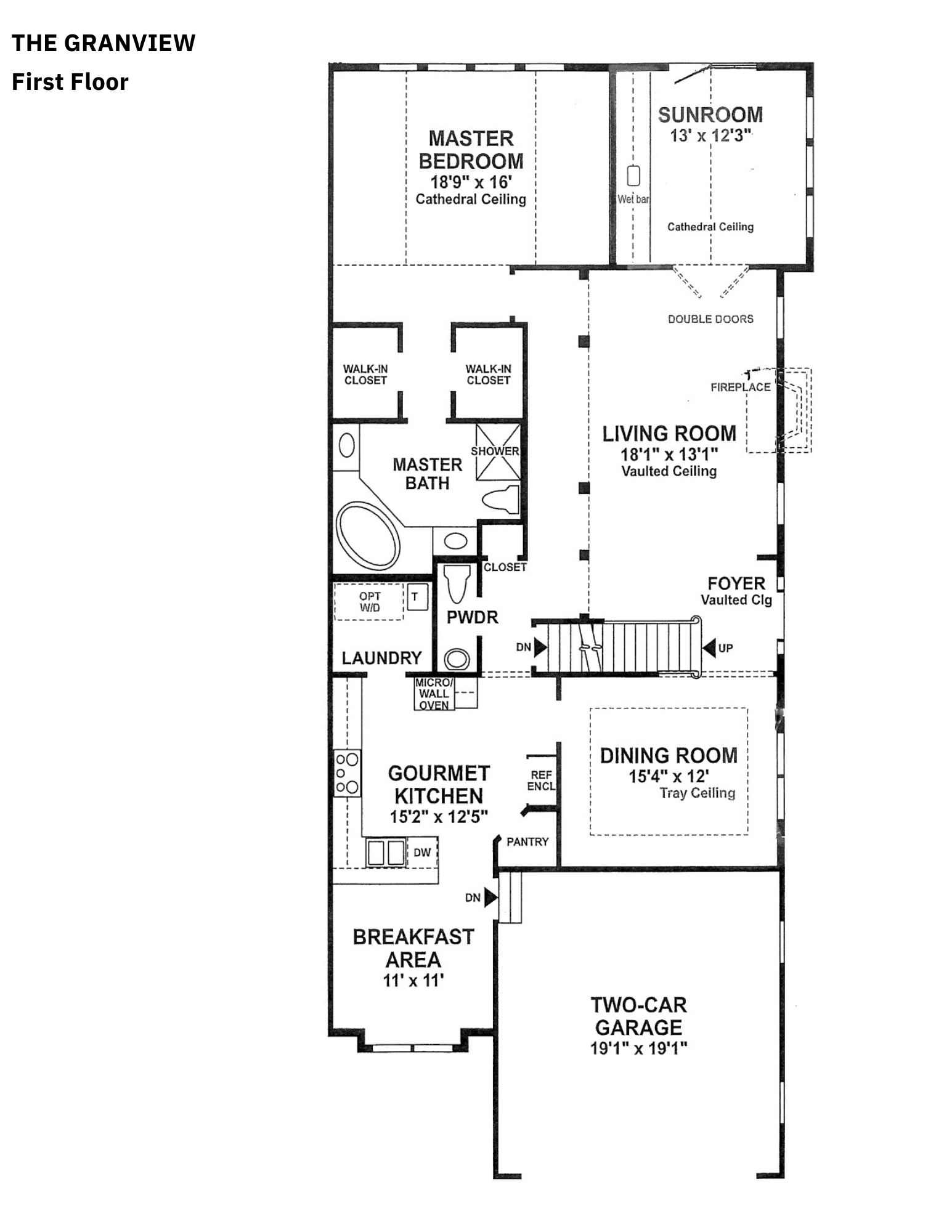 Enclave at Upper Makefield Granview odel 1st Floor