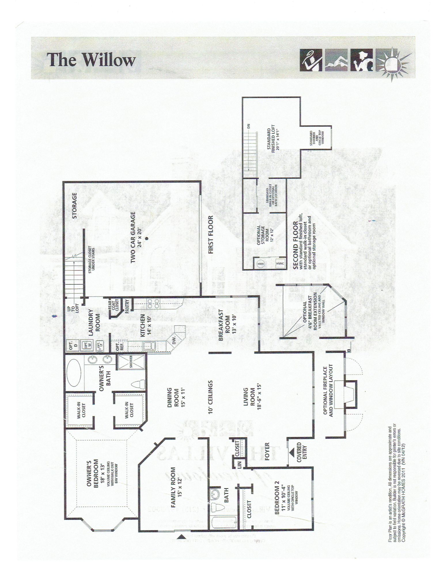 Villas of Newtown Willow Floor Plan