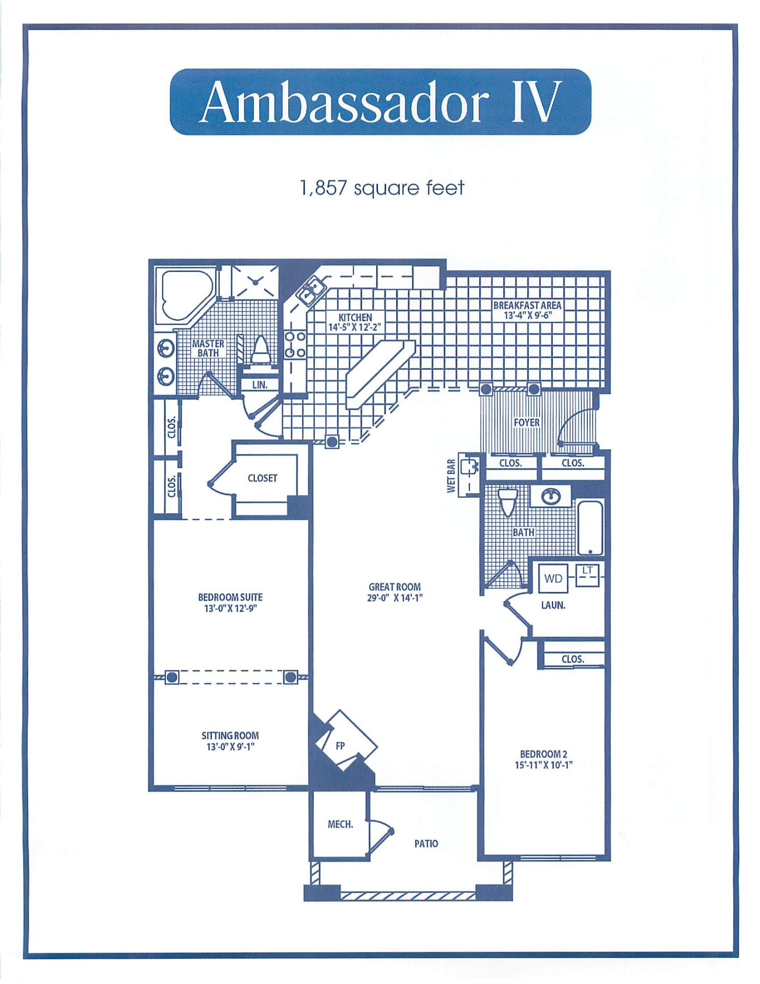 Meridian of Valley Square Ambassador IV Floor Plan