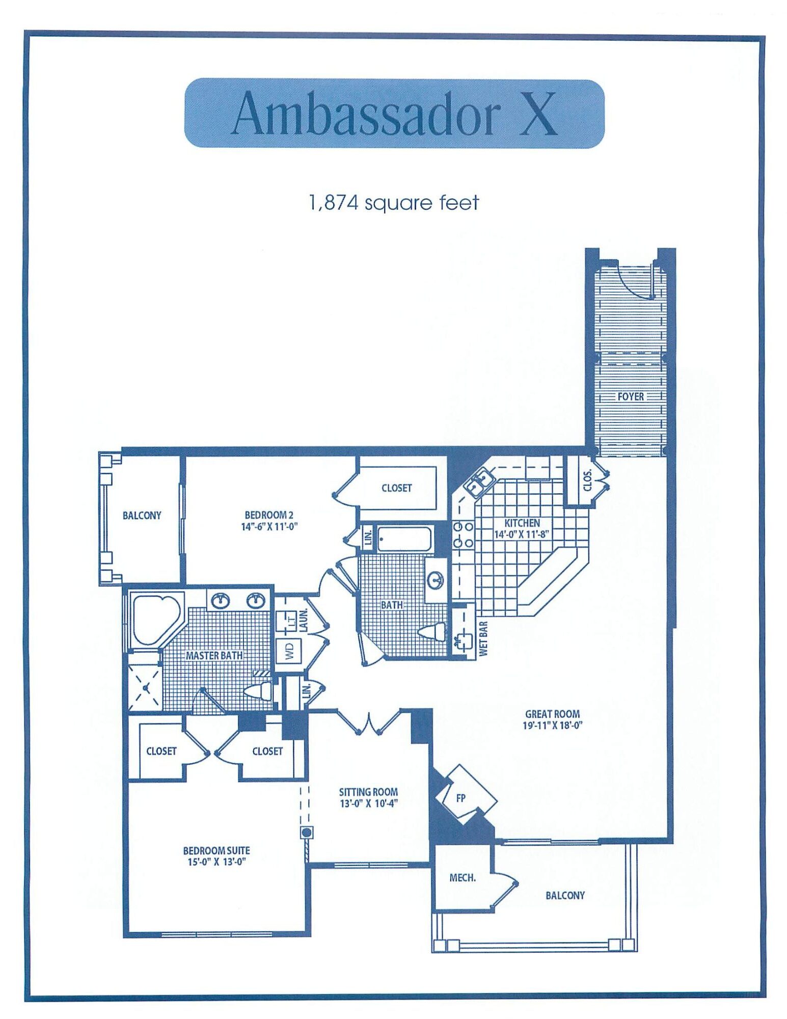 Meridian of Valley Square Ambassador XA Floor Plan