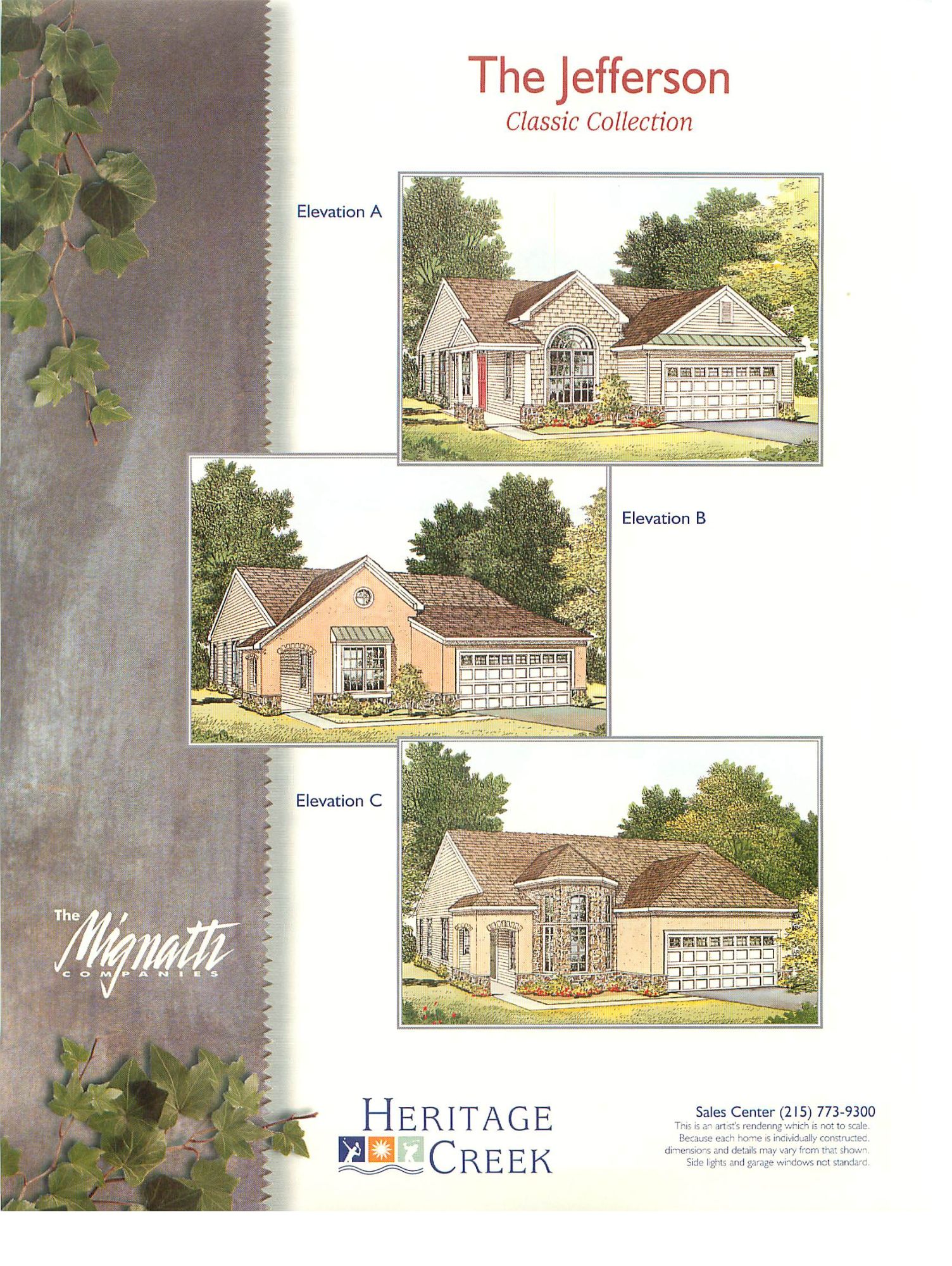 Heritage Creek Estates Jefferson Floor Plan1