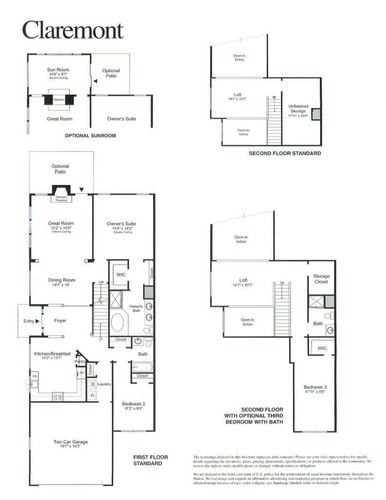 Traditions at Washington Crossing Claremont Floor Plans Senior Living