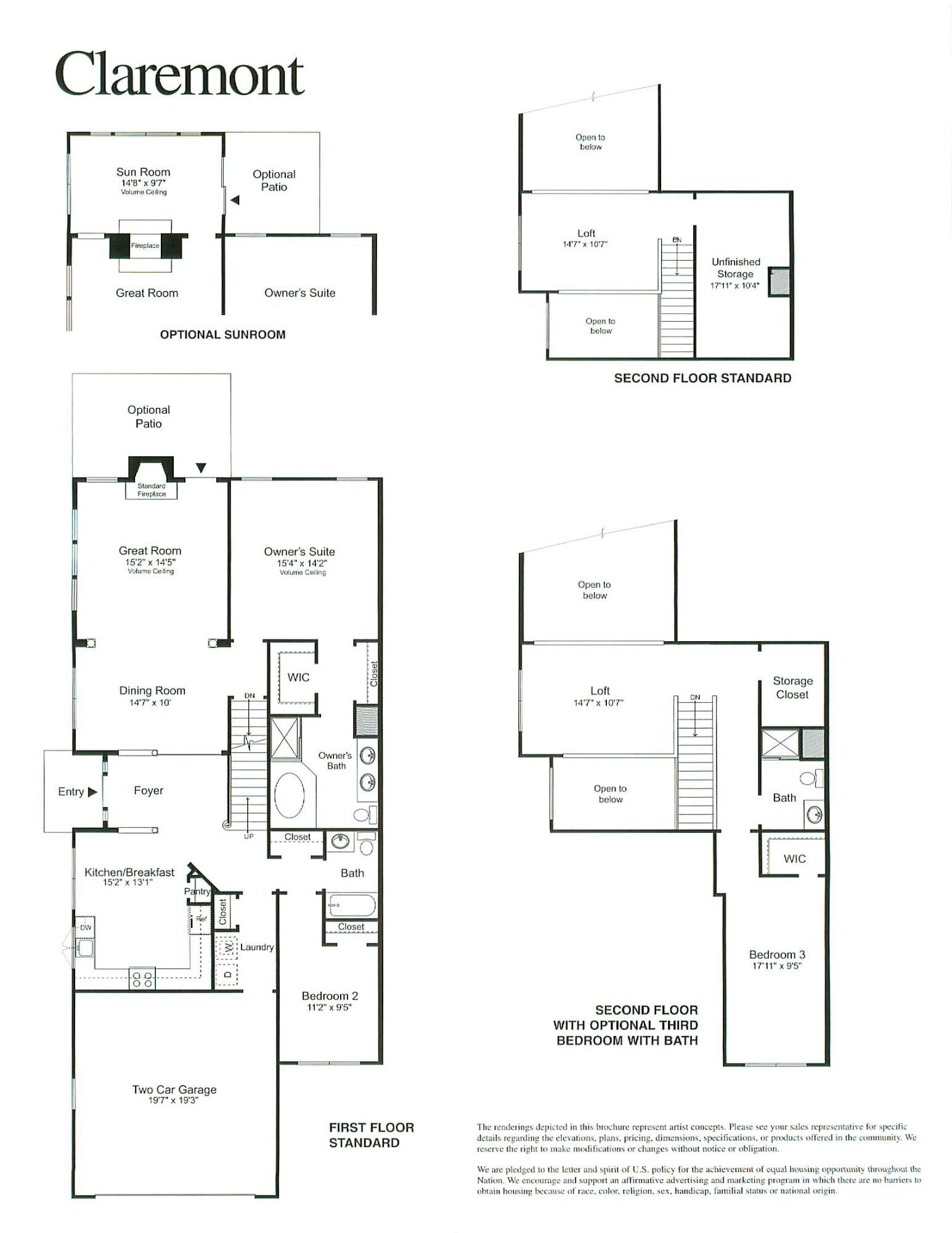 traditions at washington crossing claremont floor plan2A
