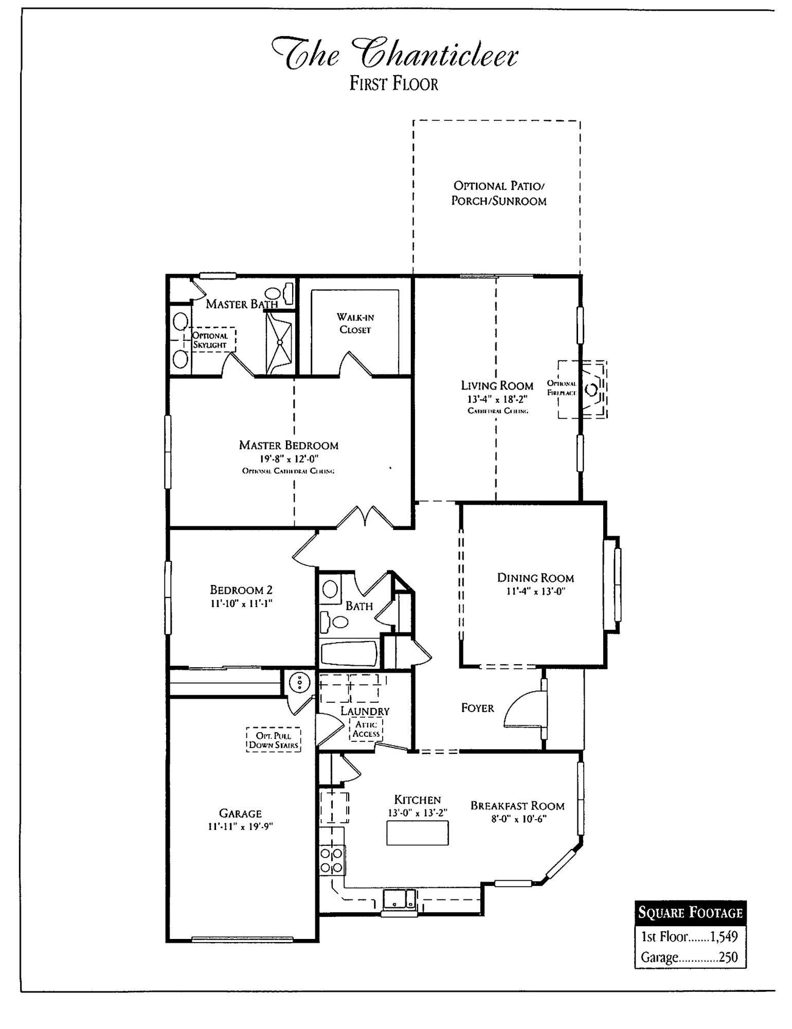 Chanticleer Floor Plan