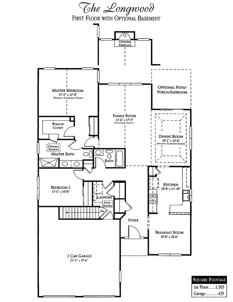 Villages of Flowers Mill Longwood Floor Plan Senior Living Options 55+