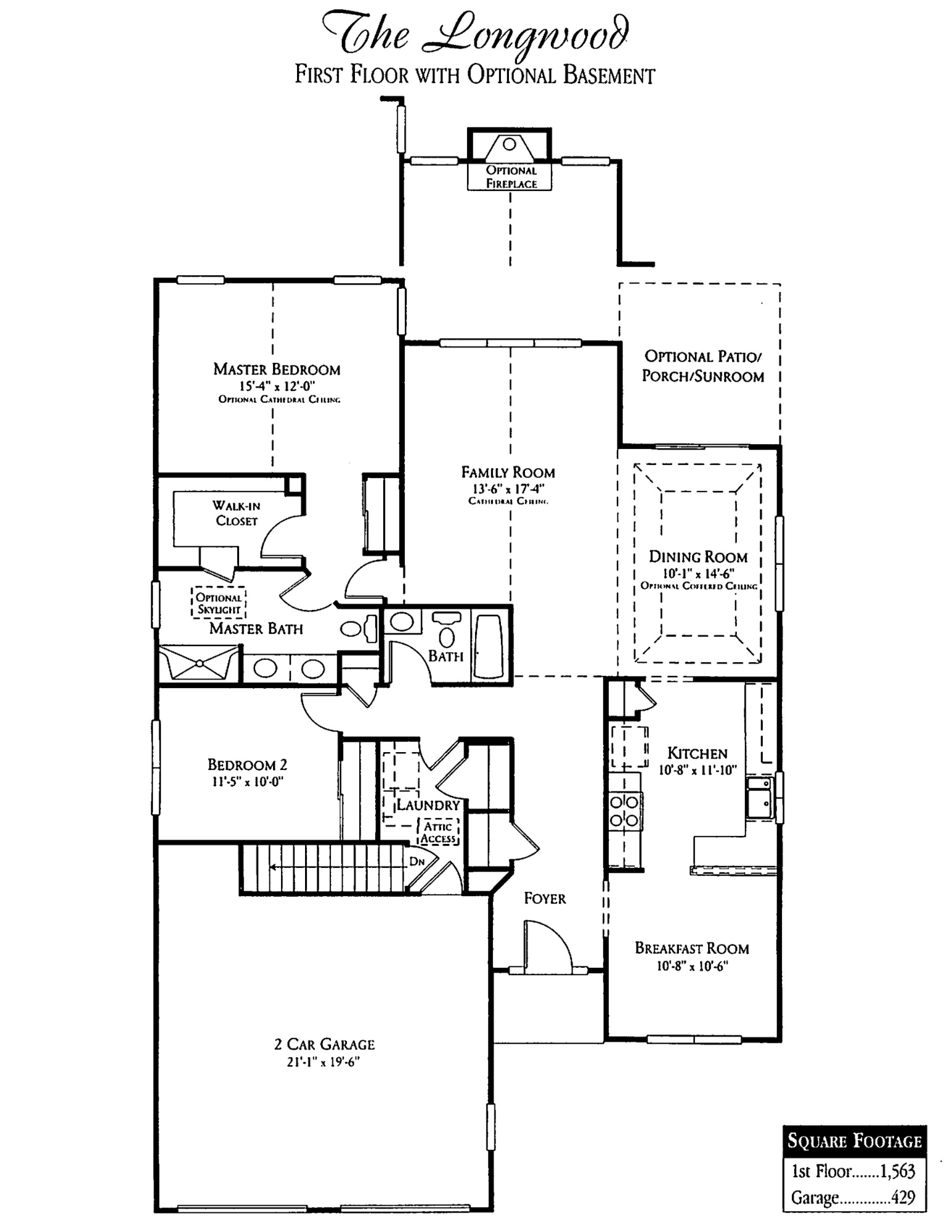 Village of Flowers Mill Longwood Floor Plan