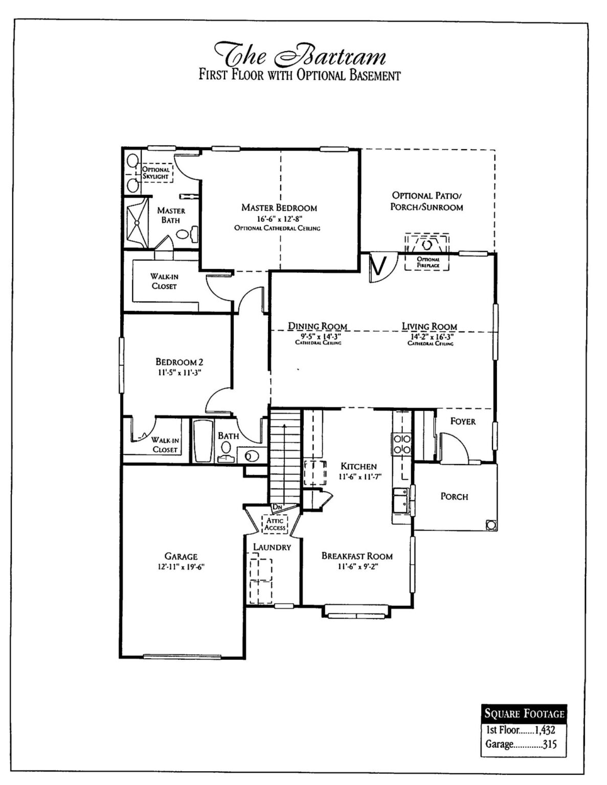 Villages of Flowers Mill Bartram Floor Plan Senior Living Options 55+