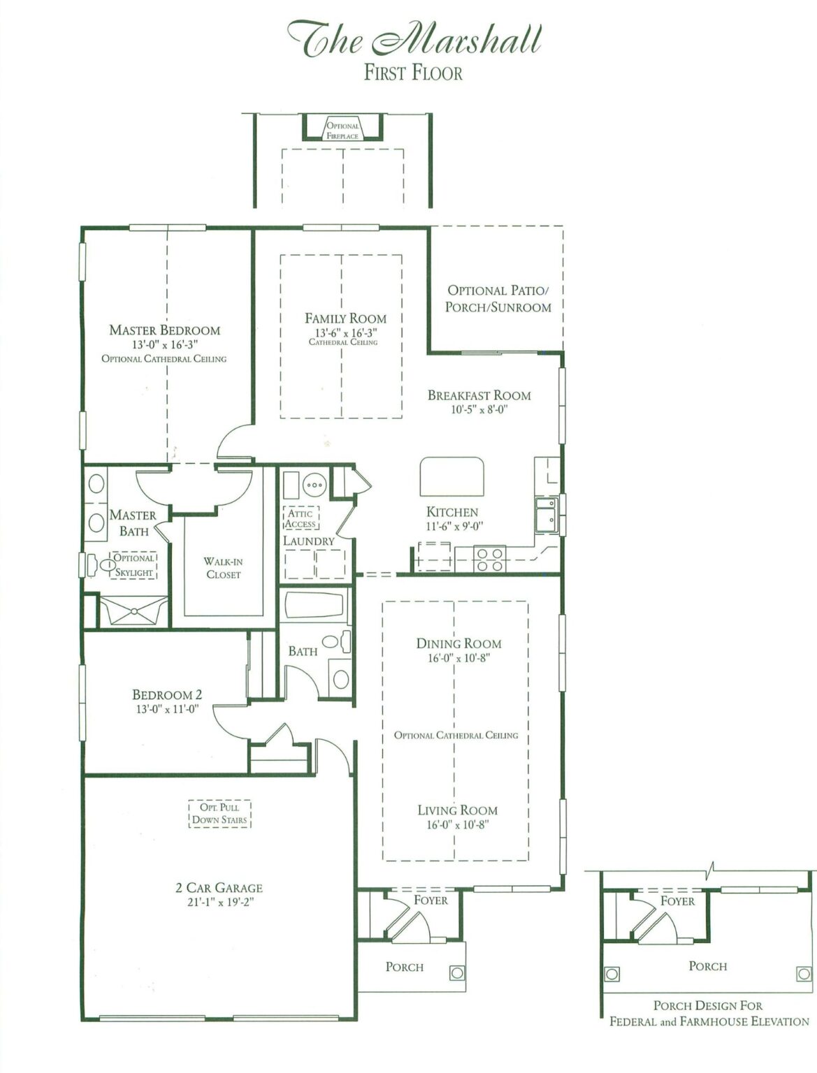 Villages of Flowers Mill Marshall Floor Plan Senior Living Options 55+