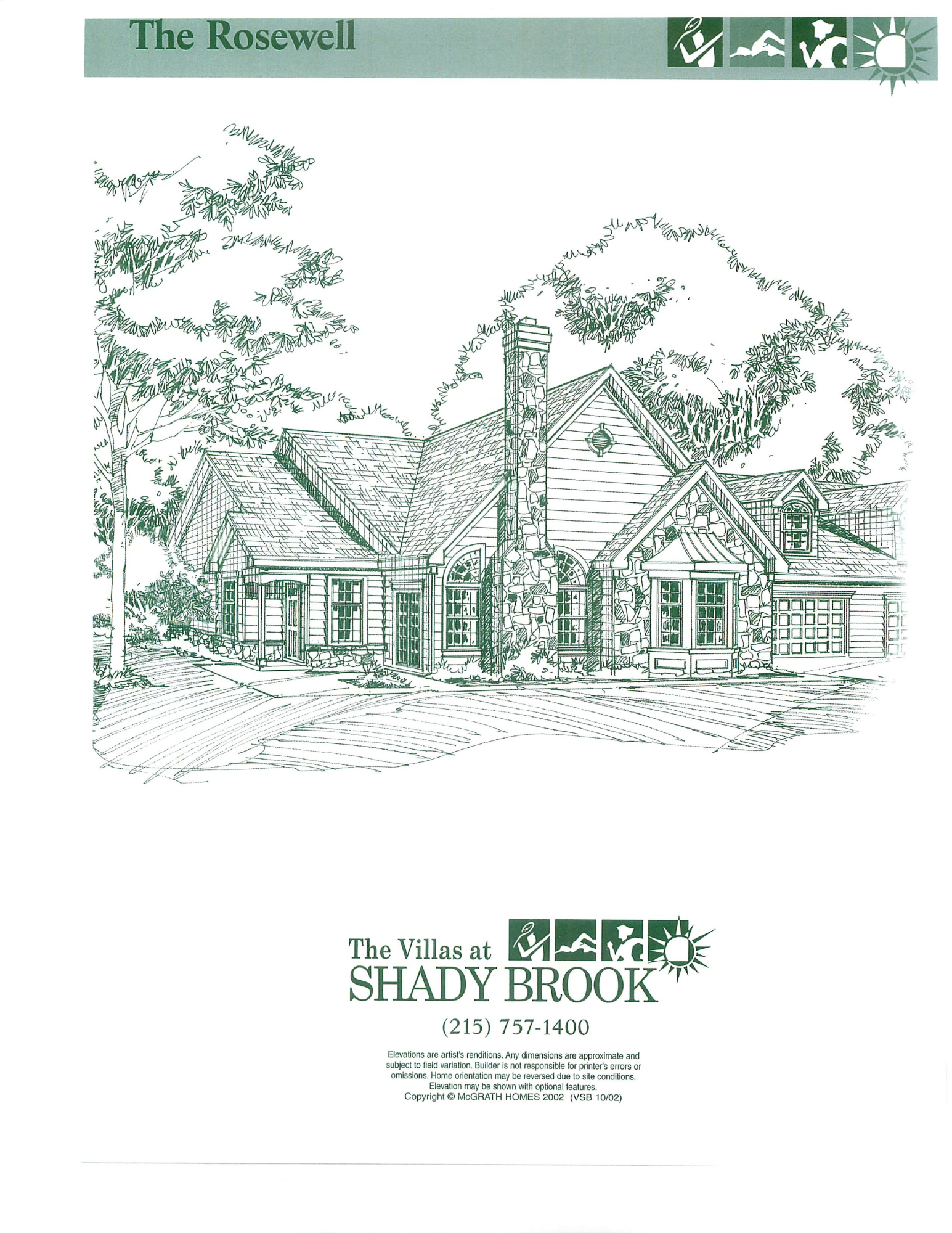 Villas at ShadyBrook Rosewell Floor Plan