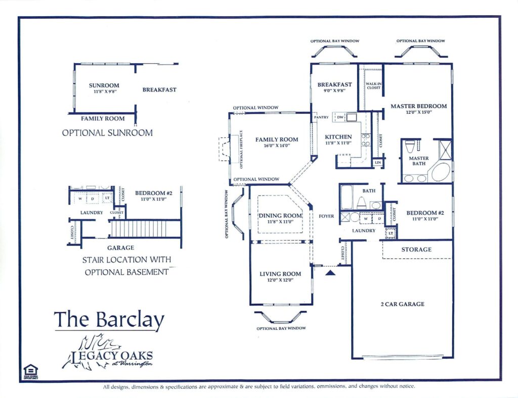 Legacy Oaks Barclay Floor Plan Senior Living Options 55+