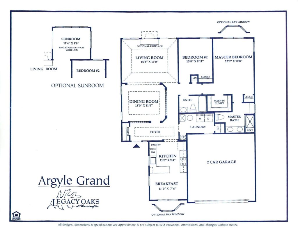 Legacy Oaks Argyle Grand Floor Plan Senior Living Options 55+