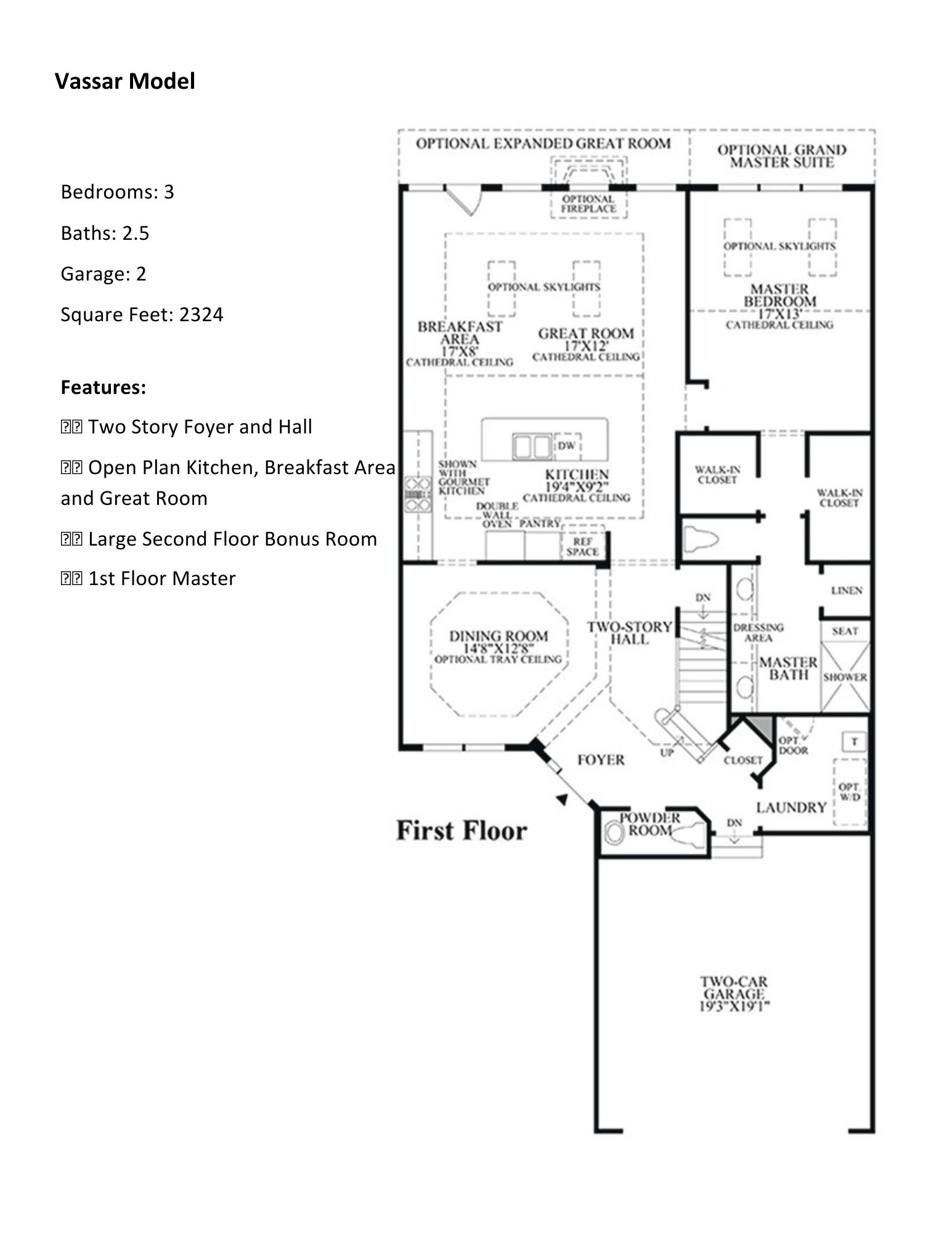 regency of yardley vassar floor plan1