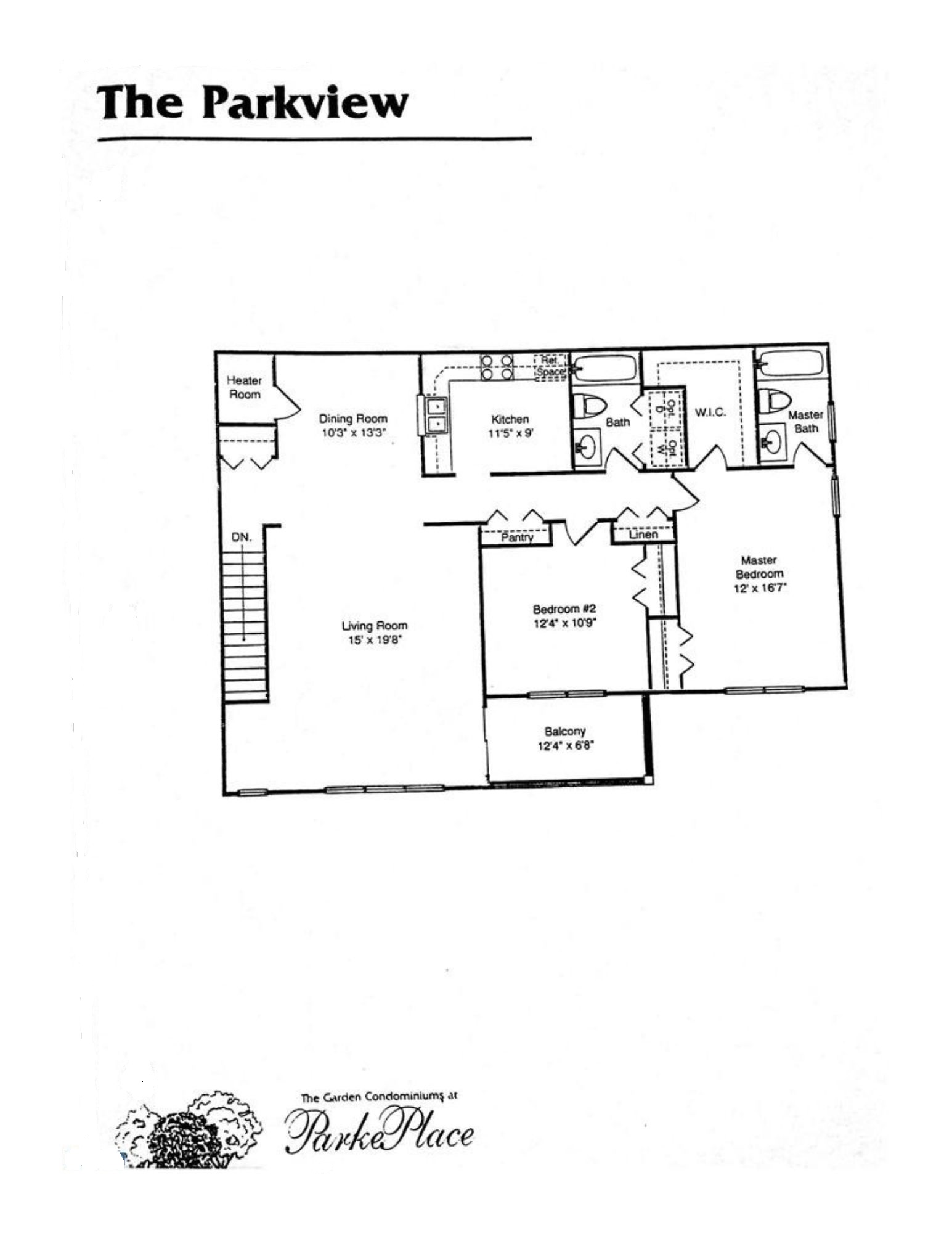 Parke Place Condo Parkview Flr Pln Parke Place Condo Parkview Flr Pln