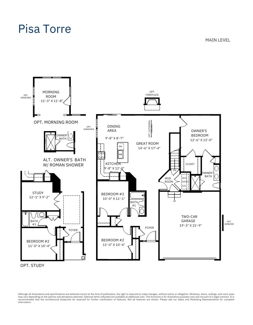 Four Seasons Weatherby Pisa Torre Ryan Homes Flr Pln1