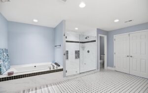 Delancey.court. Primary Suite Bathroom