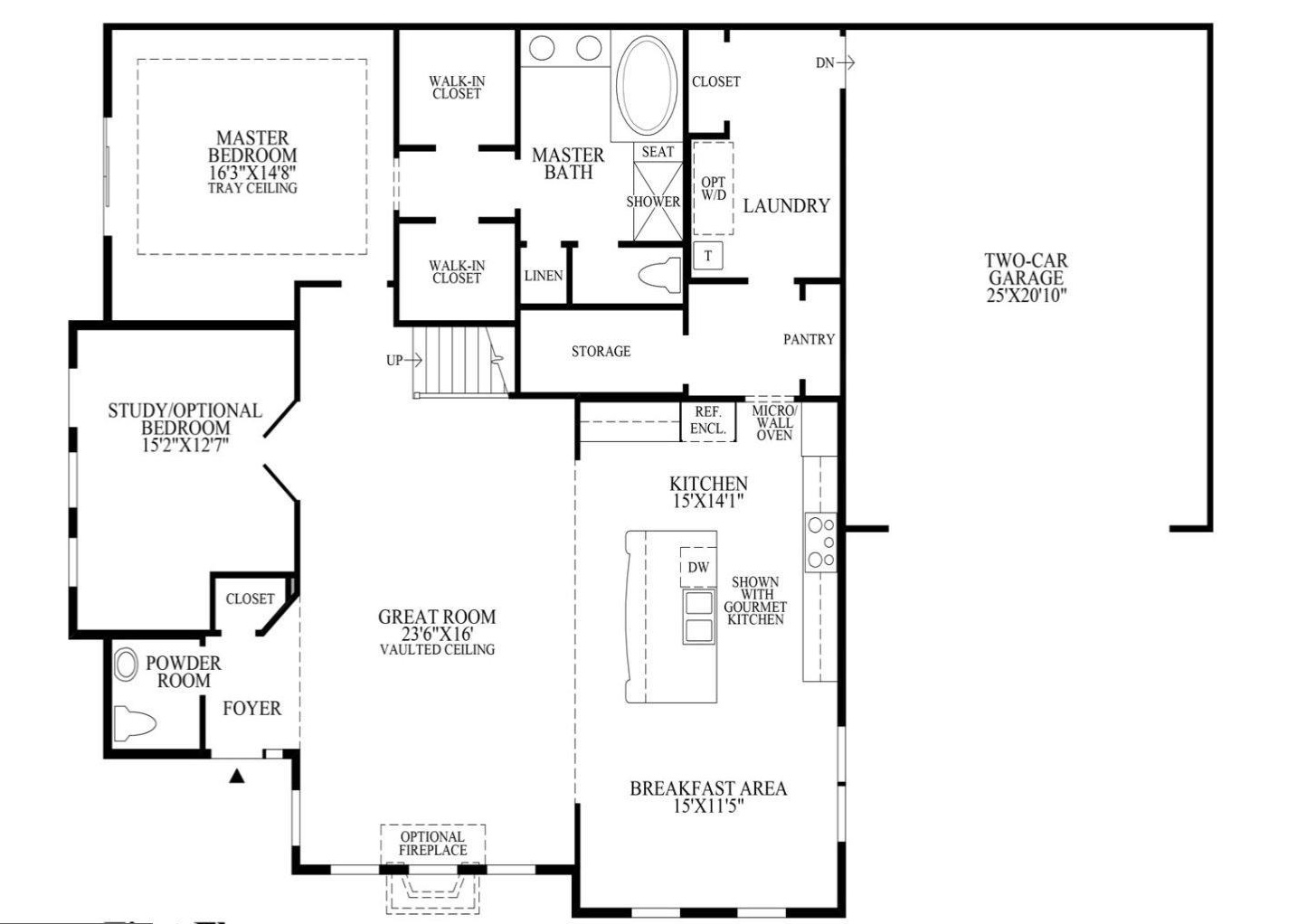 Regency at Hilltown Martin Floor Plan 1st Floor